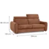 Obrazek Sofa Perotti 180 ze stelażem włoskim Run Again 53