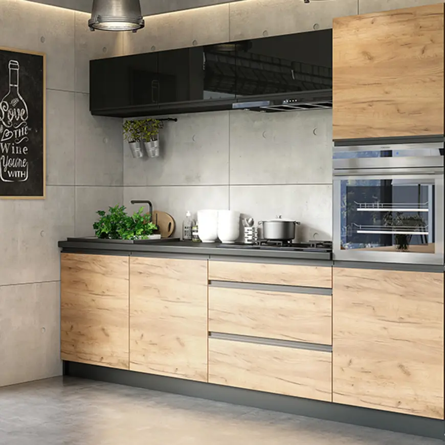 Kuchnia Brick 260 czarny/craft