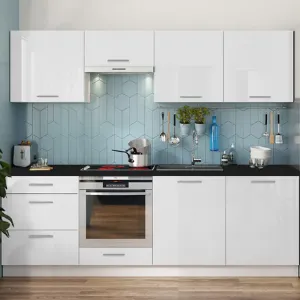 Obrazek Kuchnia Emilia 240 biały/biały połysk HG
