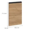 Obrazek Front zmywarki Brick 45 czarny/craft