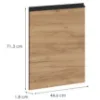 Obrazek Front zmywarki Brick 60 czarny/craft