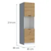 Obrazek Szafka kuchenna Economic D60 KU słupek biały/artisan