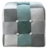 Obrazek Pufa Maddie miętowy patchwork