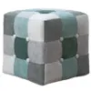 Obrazek Pufa Maddie miętowy patchwork