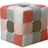 Obrazek Pufa Maddie różowy patchwork