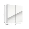Obrazek Szafka wisząca z lustrem Salsa 60 cm biała