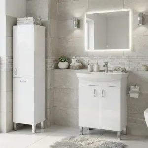 Obrazek Szafka stojąca z umywalką Claso 60 cm biała