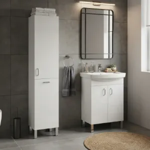 Obrazek Szafka stojąca z umywalką Claso 60 cm biała