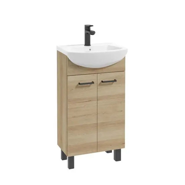 Szafka stojąca z umywalką Novelty 45 cm buk truflowy