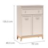 Obrazek Komoda Windsor 4w 90 Kashmir/Dąb Naturalny
