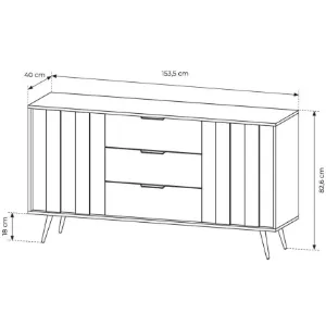Obrazek Komoda F 153 2d3s Amaro Dąb Dunin