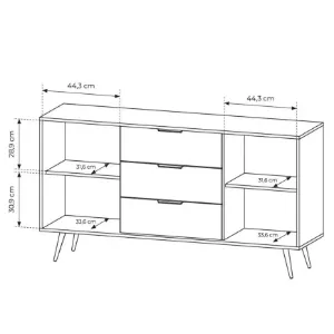 Obrazek Komoda F 153 2d3s Amaro Dąb Dunin