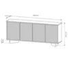 Obrazek Komoda Semi B 204 4d Boliwar naturalny