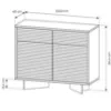 Obrazek Komoda Semi D 104 2d2s Boliwar naturalny