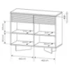 Obrazek Komoda Semi D 104 2d2s Boliwar naturalny