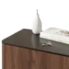 Obrazek Komoda Km-2 Solano Orzech Warmia/Czarny Marmur