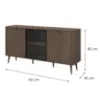 Obrazek Komoda 160 Marley 7 3d Baltic Storm/Czarny