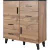 Obrazek Komoda 110 2d4s Lotta Wotan/Czarny
