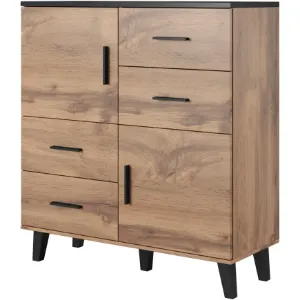Obrazek Komoda 110 2d4s Lotta Wotan/Czarny