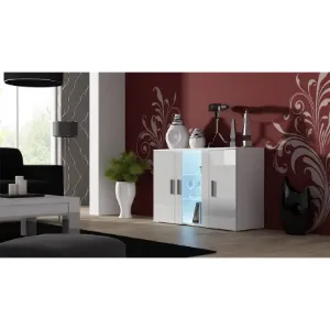 Komoda S7 Soho Biały/ Biały Połysk