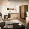 Obrazek Półka Merci 110 Dąb Artisan / Czarny