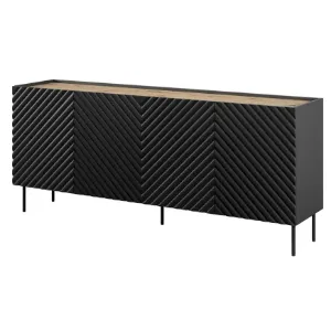 Komoda 4d2sz Onda Czarny