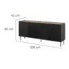 Obrazek Komoda 4d2sz Onda Czarny