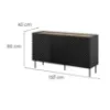Obrazek Komoda 150 3d2sz Onda Czarny