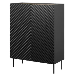 Obrazek Komoda Onda 2d 2sz Czarny