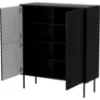 Obrazek Komoda Cortina 100 4d Czarny/ Czarny