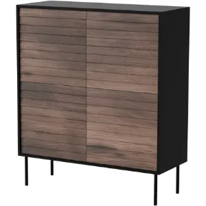 Obrazek Komoda Cortina 100 4d Czarny/ Orzech