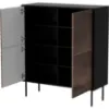 Obrazek Komoda Cortina 100 4d Czarny/ Orzech