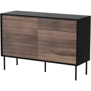 Obrazek Komoda Cortina 120 1d3s Czarny/ Orzech