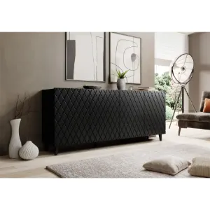 Obrazek Komoda Asti Czarny/ Czarny