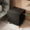Obrazek Szafka Nocna Pafos 2szt z ładowarką czarny