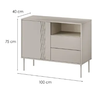 Obrazek Komoda 1d2s Tresse Beż