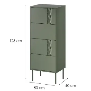 Obrazek Komoda 4s Tresse Zieleń