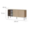 Obrazek Komoda 150 3d Domi Cremona