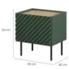 Obrazek Szafka Nocna Onda green/artisan - 2szt