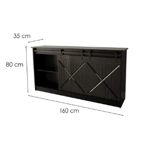 Obrazek Komoda Granero Czarny/ Czarny