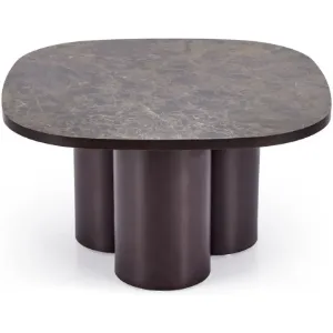 Obrazek Ława Cordina 80x80 Brązowy Marmur/Brązowy